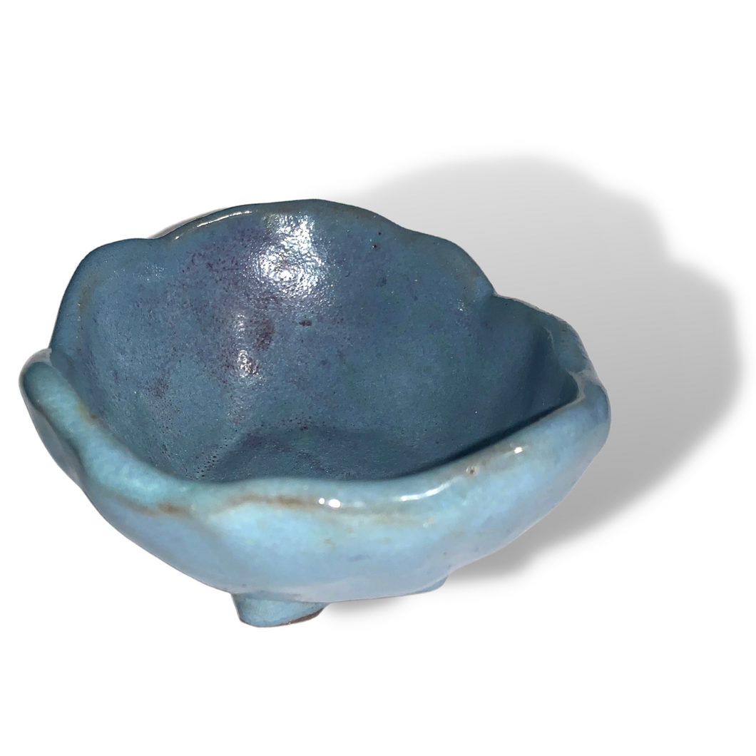 Jane - Large Blue Ceramic Jewelry/Coin Dish